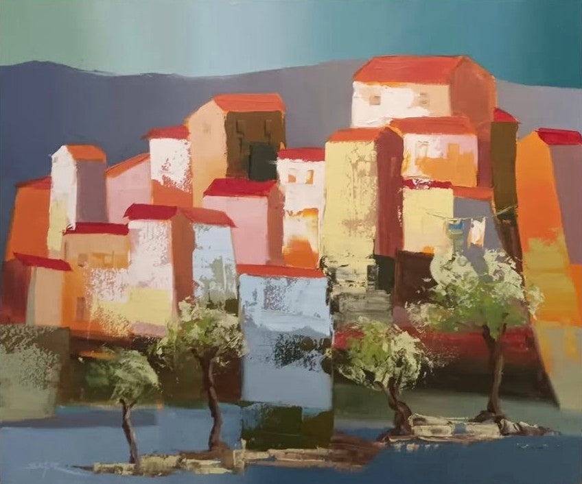 Paysaggio - oil on canvas -Ania Škrobonja - 50*60