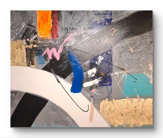 Abstraction - oil on canvas + Acril - Sofia - 90cm*120
